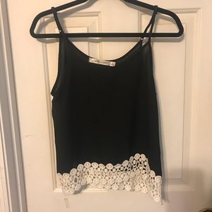 Sheer black camisole